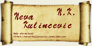 Neva Kulinčević vizit kartica